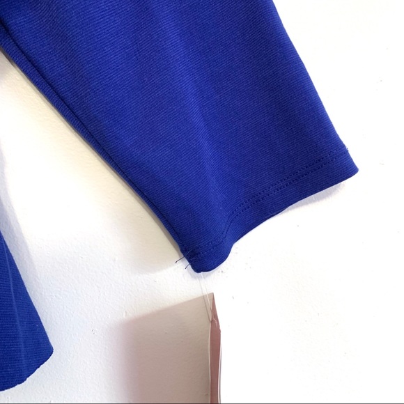 Sunny Leigh Women’s Blue 3/4 Sleeve Ruffled Open Cardigan - NWT - Picture 5 of 8